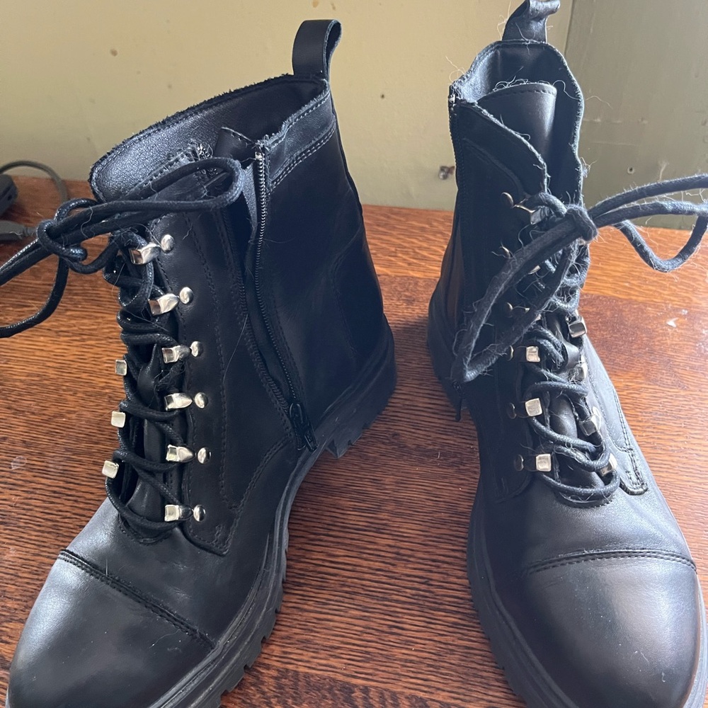 Genuine Leather Combat Boots